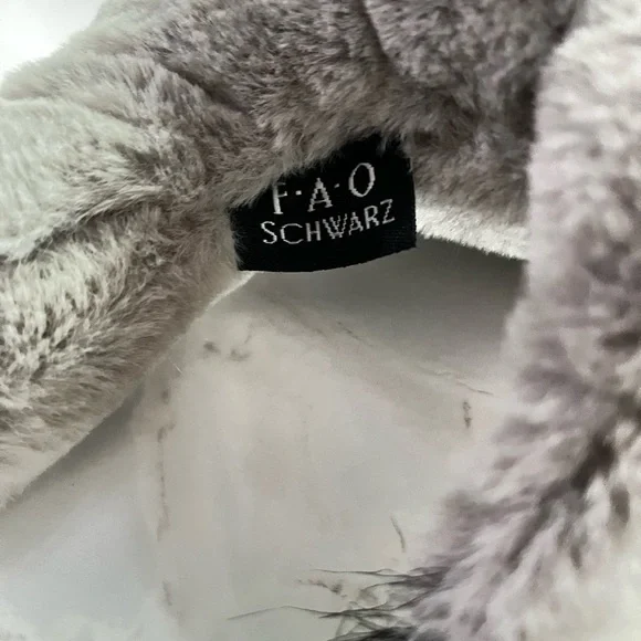 FAO Schwarz Soft Gray Elephant Plush - Picture 10 of 10